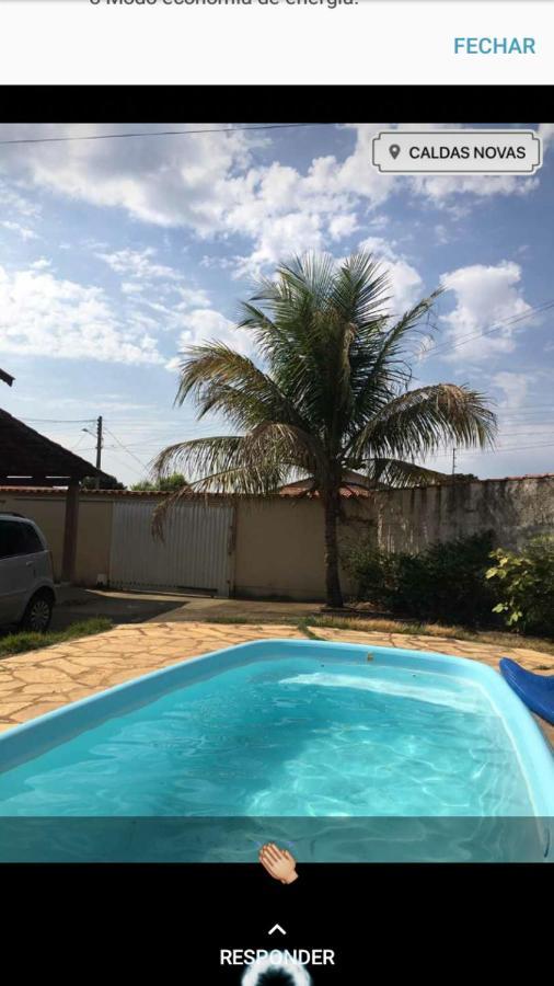 Otima Casa Caldas Novas 2 Km Do Centro Para Ate 14 Pesssoas Com Piscina Aquecida, Churrrasqueira, Wifi Экстерьер фото
